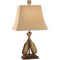 Crestview Collection Crestview Collection CVAUP904 21 in. 0.65 x 0.66 x 9 in. Oar Resin Accent Lamp; Old Oar & Burlap Shade CVAUP904